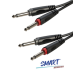Міжблочний кабель 2 х Jack 6.3 мм моно тато - 2 х Jack 6.3 мм моно тато Roxtone SACC100L1, 1 м