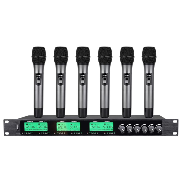 Радіосистема із шістьма ручними мікрофонами Emiter-S TA-7806H