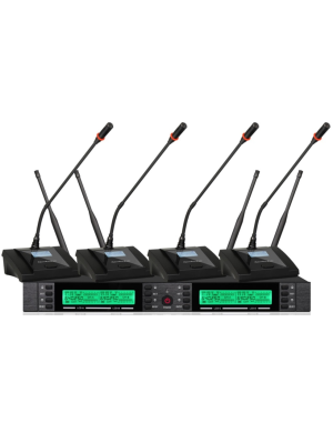 Бездротова конференц-система із чотирма конференц-мікрофонами Emiter-S TA-U906C