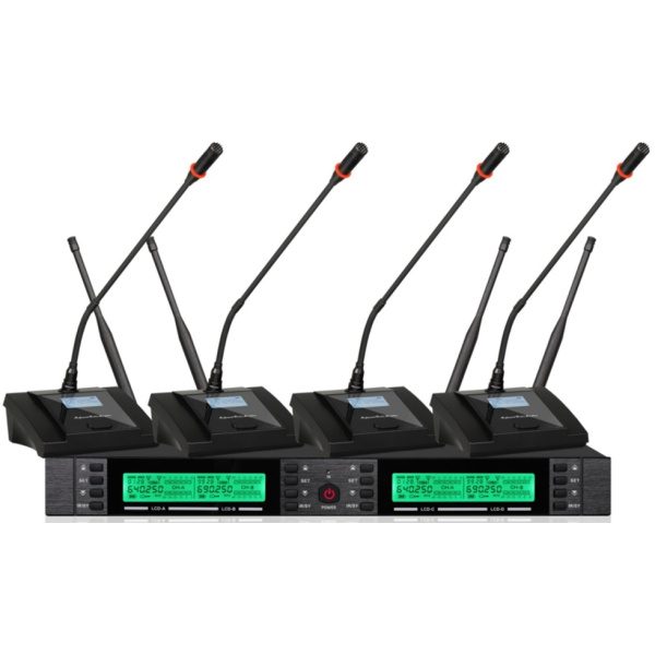 Бездротова конференц-система із чотирма конференц-мікрофонами Emiter-S TA-U906C