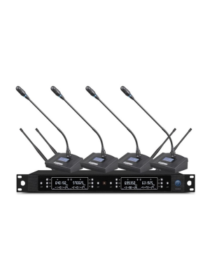 Бездротова конференц-система із чотирма конференц-мікрофонами Emiter-S TA-U802C