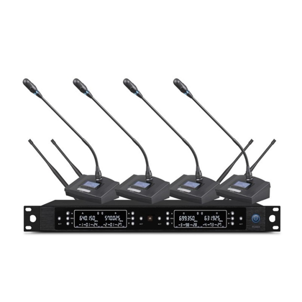 Бездротова конференц-система із чотирма конференц-мікрофонами Emiter-S TA-U802C