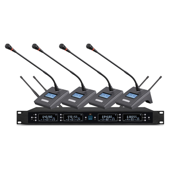 Бездротова конференц-система із чотирма конференц-мікрофонами Emiter-S TA-990A