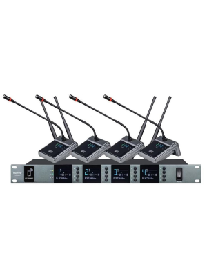 Бездротова конференц-система з чотирма конференц-мікрофонами Emiter-S TA-7807C