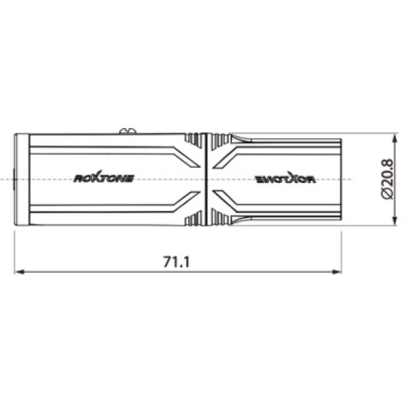 Перехідник Roxtone RA3XMJF 6.3mm Jack female stereo - XLR male (тато) Перехідник Roxtone RA3XMJF 6.3mm Jack female stereo - XLR male (тато)