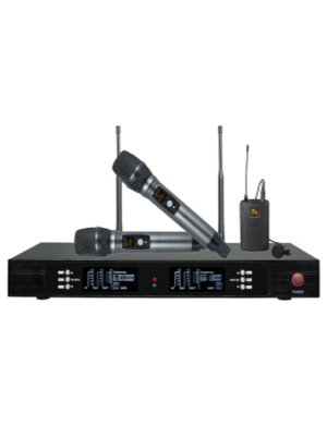 Радиосистема с двумя ручными и петличными микрофонами Emiter-S TA-U27HP