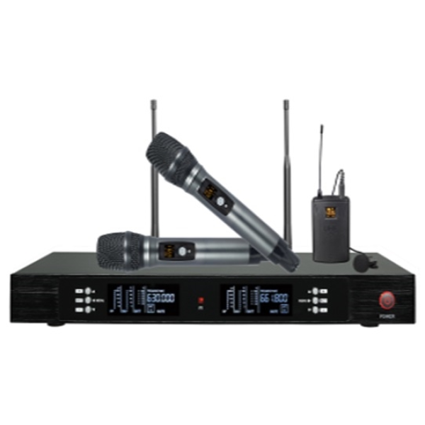 Радіосистема з двома ручними та петличним мікрофонами Emiter-S TA-U27HP