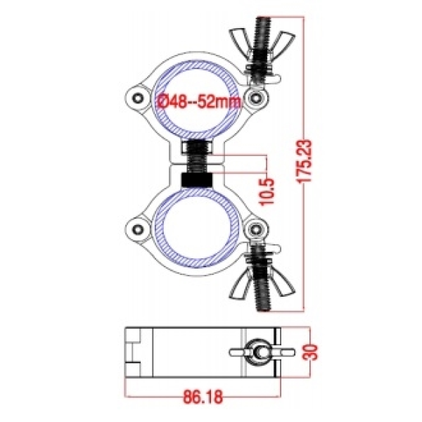 Струбцина для кріплення Kool Sound 259P230-DD Струбцина для кріплення Kool Sound 259P230-DD