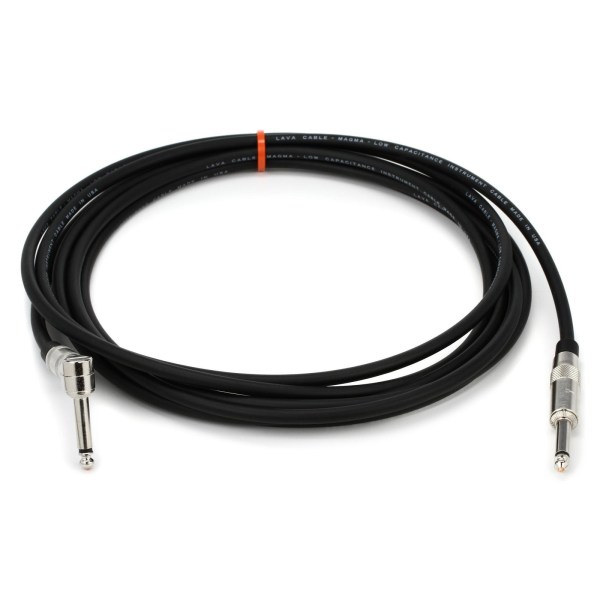 Інструментальний кабель Jack 6,3 - кутовий Jack 6,3 LAVA CABLE LCMG15R Magma 15ft