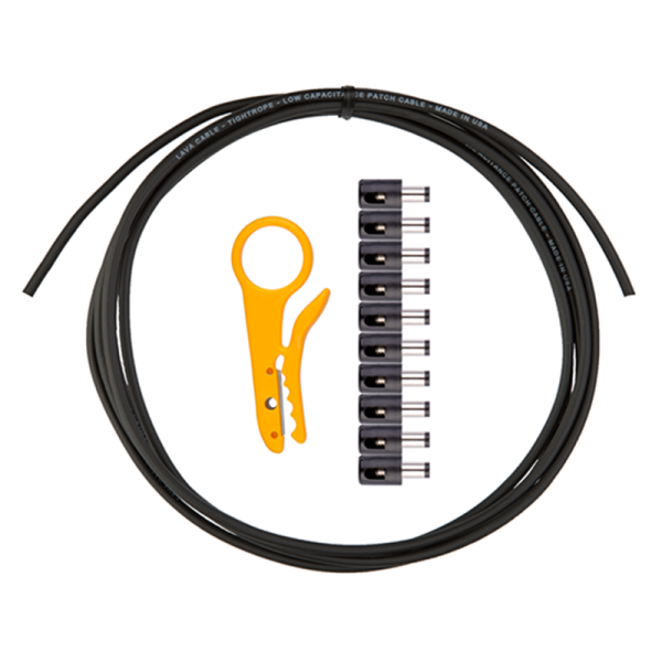 Комплект роз'ємів для педалборд LAVA CABLE LCDCKT-B Tightrope Solder Free DC Kit (Black)