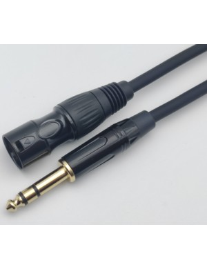 Микрофонный кабель Jack 6.3 мм стерео папа - XLR папа 4all Audio XLR M - 6.35 TRS Stereo 2M