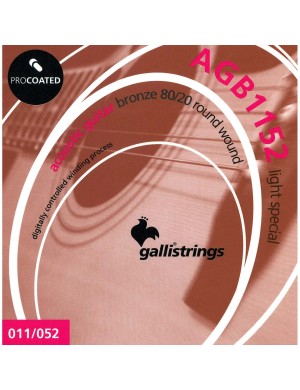 Струни для акустичної гітари Gallistrings AGB1152 LIGHT SPECIAL