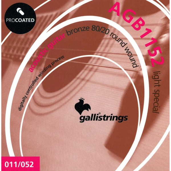 Струни для акустичної гітари Gallistrings AGB1152 LIGHT SPECIAL