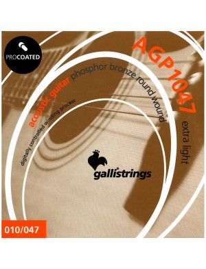 Струни для акустичної гітари Gallistrings AGP1047 EXTRA LIGHT