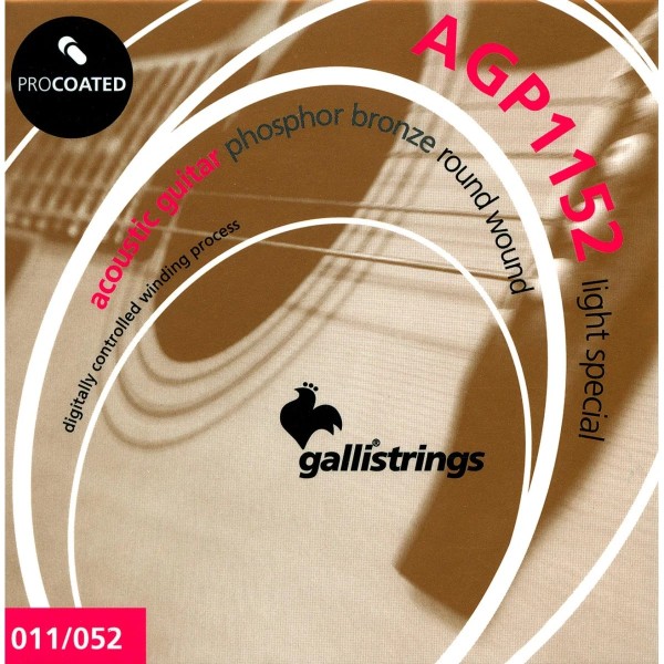 Струни для акустичної гітари Gallistrings AGP1152 LIGHT SPECIAL