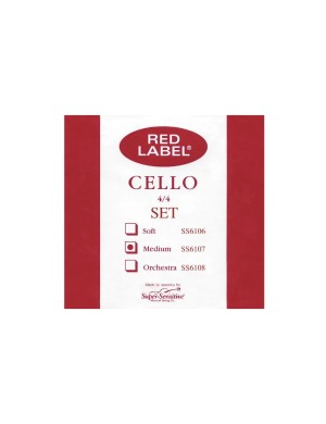 Струны для виолончели Super-Sensitive Red Label SS6107 (Medium)