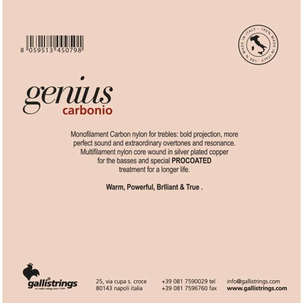 Струни для класичної гітари Gallistrings GR95 NORMAL TENSION