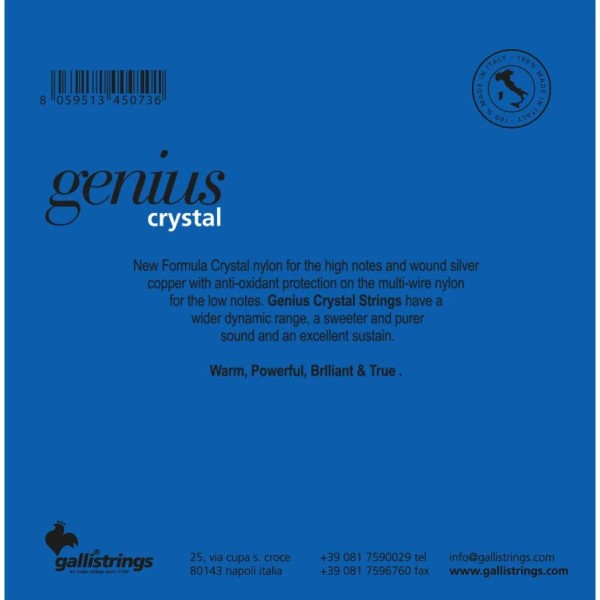 Струни для класичної гітари Gallistrings GR60 HARD TENSION