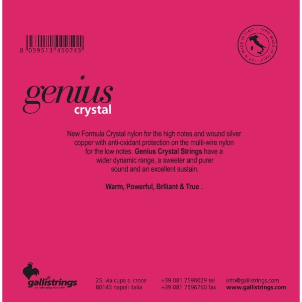 Струни для класичної гітари Gallistrings GR65 NORMAL TENSION