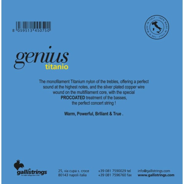 Струни для класичної гітари Gallistrings GR35 LIGHT TENSION