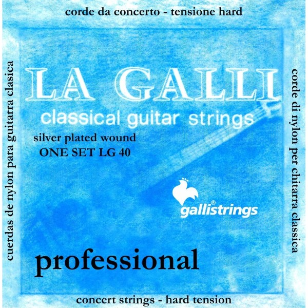 Струни для класичної гітари Gallistrings LG40 HARD TNS