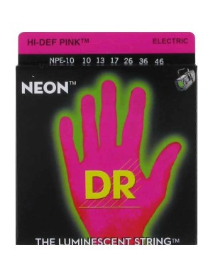 Струни для електрогітари DR NPE-10 NEON Hi-Def (10-46) Medium