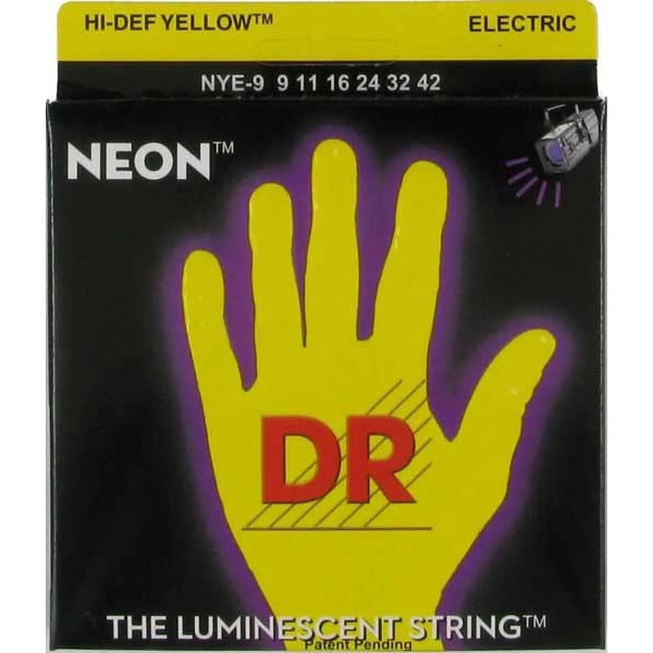 Струни для електрогітари DR NYE-9/42 NEON Hi-Def (9-42) Lite-n-Heavy