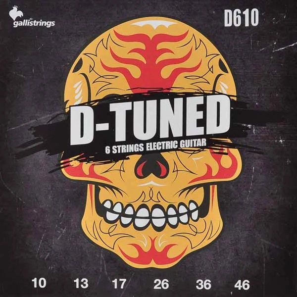 Струни для електрогітари Galli D-Tuned D610 Electric Guitar