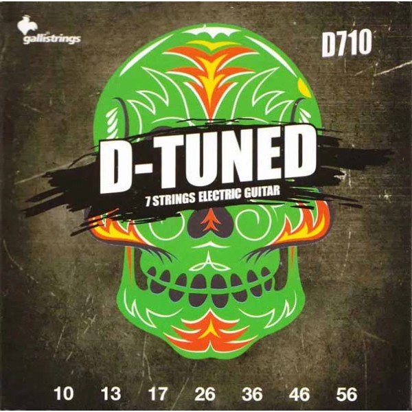 Струни для електрогітари Galli D-Tuned D710 7 Strings Guitar