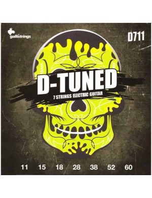 Струни для електрогітари Galli D-Tuned D711 7 Strings Guitar