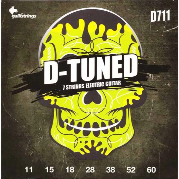 Струни для електрогітари Galli D-Tuned D711 7 Strings Guitar