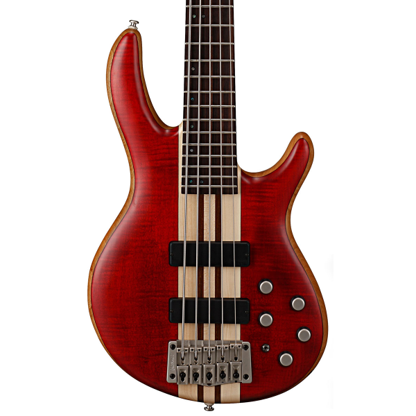 Бас-гітара CORT A5 Plus FMMH (Open Pore Black Cherry)