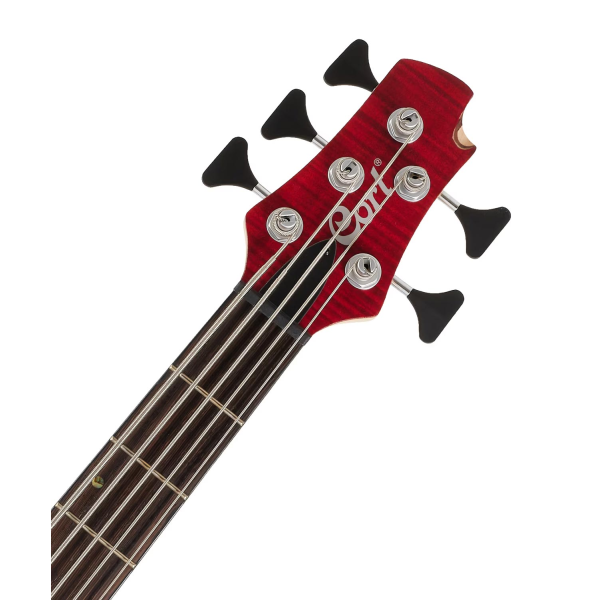 Бас-гітара CORT A5 Plus FMMH (Open Pore Black Cherry)