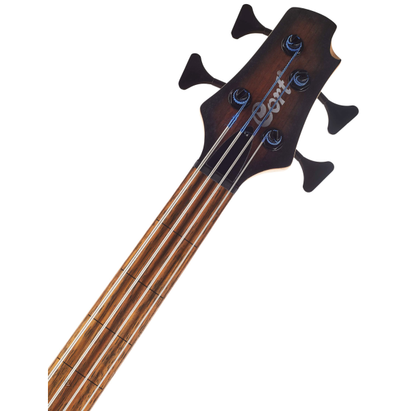 Бас-гітара CORT B4FL MHPZ (Open Pore Trans Black Burst)