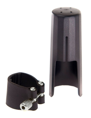 Лигатура и колпачок для тенор саксофона J.MICHAEL D04 Leather Clamp and Cap for Tenor Sax