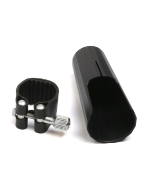 Лигатура и колпачок для сопрано саксофона J.MICHAEL D-02 Leather Clamp and Cap for Soprano Sax