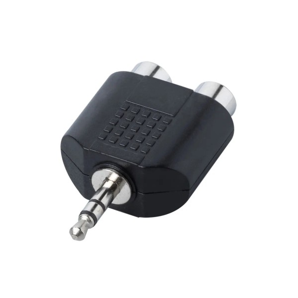 Перехідник 2xRCA to Jack 3.5 Bespeco AD160