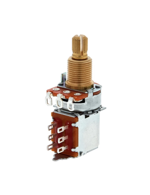 Пуш-пул потенциометр 250 ком DIMARZIO EP1200PP AUDIO TAPER POTENTIOMETER 250K (PUSH-PULL)