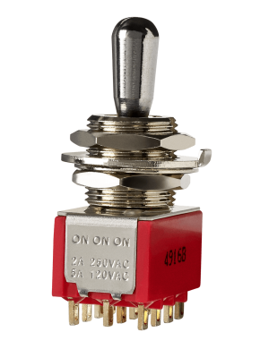 3-позиционный 4PDT мини-переключатель звукоснимателей DIMARZIO EP1111 4PDT 3-WAY MINI PICKUP SWITCH