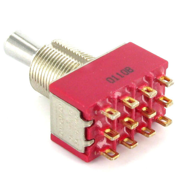 3-позиційний 4PDT міні-перемикач звукознімачів DIMARZIO EP1111 4PDT 3-WAY MINI PICKUP SWITCH