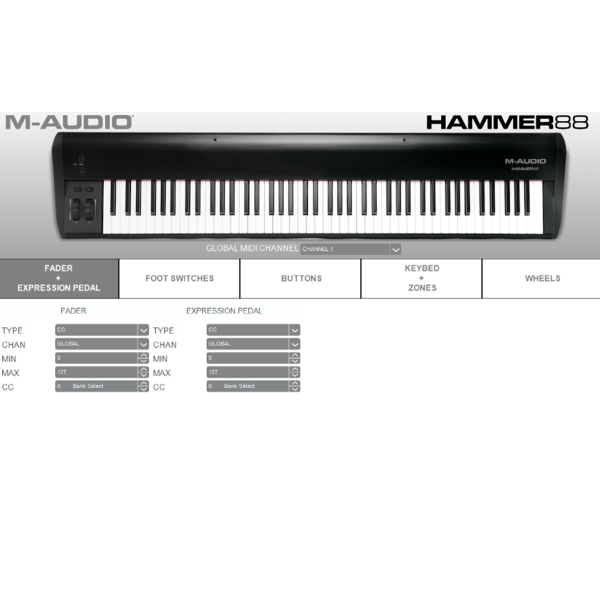 MIDI клавіатура M-AUDIO Hammer 88