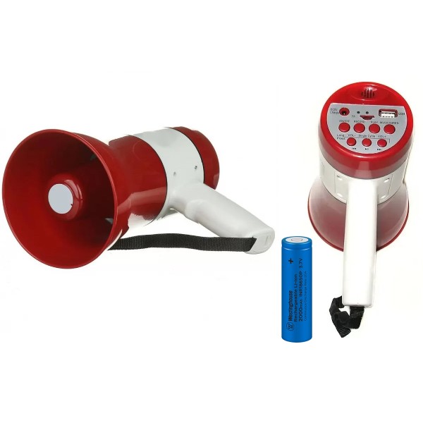 Мегафон BIG MEGARAPTOR USB/BT/BATTERY Мегафон BIG MEGARAPTOR USB/BT/BATTERY