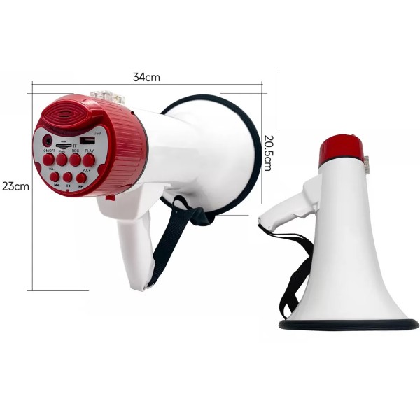 Мегафон BIG MEGAREX USB/BT/BATTERY Мегафон BIG MEGAREX USB/BT/BATTERY