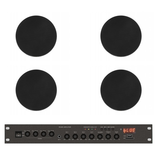 Комплект звуку DV audio LA804CMG6B для приміщення до 80м.кв. Комплект звуку DV audio LA804CMG6B для приміщення до 80м.кв.