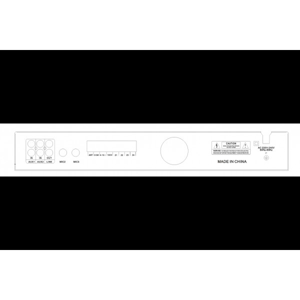 Комплект звуку DV audio LA804CMG6B для приміщення до 80м.кв. Комплект звуку DV audio LA804CMG6B для приміщення до 80м.кв.