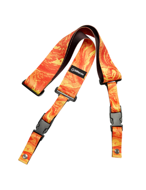 Ремінь для гітари DIMARZIO STEVE VAI CLIPLOCK - ORANGE UNIVERSE