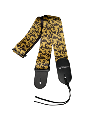 Ремінь для гітари DIMARZIO STEVE VAI UTOPIA - BLACK & GOLD DD3150