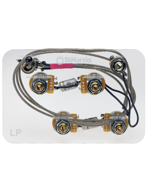 Электроника для гитары DIMARZIO GW2101 LES PAUL WIRING HARNESS WITH STRAIGHT TOGGLE SWITCH AND 500K