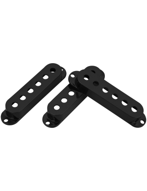 Пластиковые крышки для сингловых звукоснимателей DIMARZIO DM2000BK VINTAGE STRAT PICKUP COVERS (Black)