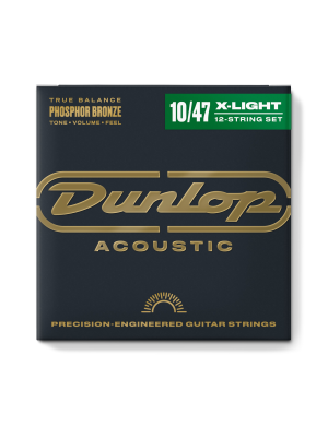 Струны для акустической гитары DUNLOP DAP1047J PHOSPHOR BRONZE EXTRA LIGHT-12 (10-47)